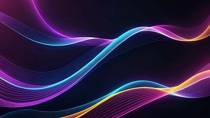 Abstract Flowing Light Wave Background
