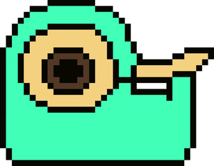 Obraz premium pixel illustration of tape dispenser