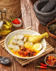 Lontong opor ayam is a culinary specialty of the Cap Go Meh celebration to be enjoyed together as an expression of gratitude for God's blessings to humanity