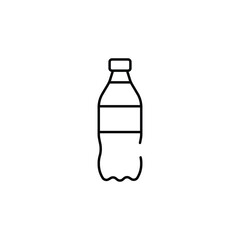Bottle icon design with white background stock illustration