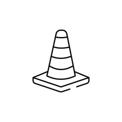Cone icon design with white background stock illustration