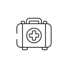 First Aid Kit  icon design with white background stock illustration