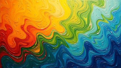 Fototapeta premium Colorful Abstract background, with unique melted liquid shape 