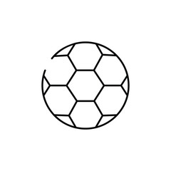 Obraz premium Football icon design with white background stock illustration