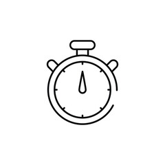Timer icon design with white background stock illustration