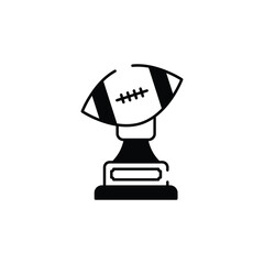Trophy icon design with white background stock illustration