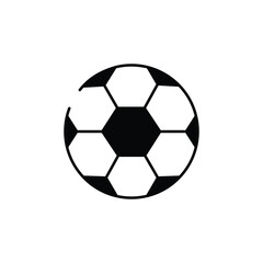 Football icon design with white background stock illustration