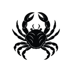black and white crab