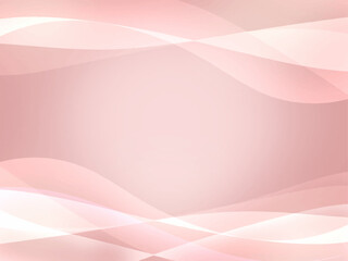ピンクのグラデーションとウェーブの美しい抽象的な背景