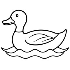 Simple Duck Silhouette