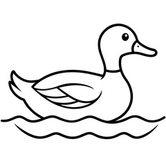 Simple Duck Silhouette