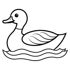 Simple Duck Silhouette
