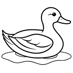 Simple Duck Silhouette