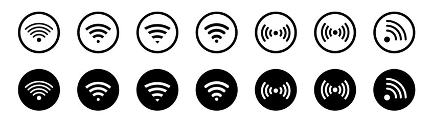  Wifi icon . wi-fi icon sign for remote internet access. Vector illustration