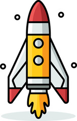Rocket Launch: Space Exploration and Technological Advancement Icon