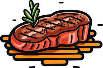Grilled Beef Steak with Rosemary - A Culinary Delight