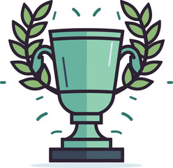 Trophy with Laurel Wreath: A Symbol of Victory and Achievement