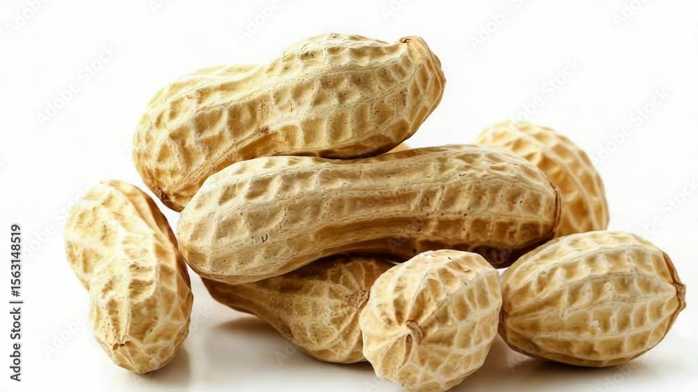Poster A pile of peanuts stacked on top of each other