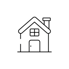 Home icon design with white background stock illustration