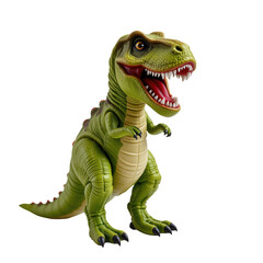 Fototapeta premium Realistic Green Dinosaur Toy with Detailed Features for Children’s Play and Educational Purpose