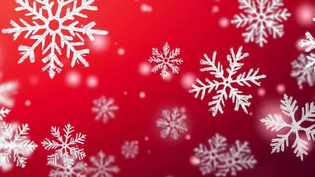 Reed and snow winter snowflake motion background. Moving abstract background, Abstrack loop motion