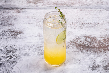 Lemonade with thyme and orange