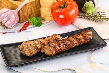 Beef kebab minced meat shashlik