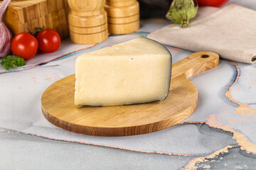 Sheep hard cheese Caprino Romano