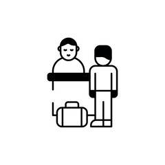 Check Out icon design with white background stock illustration