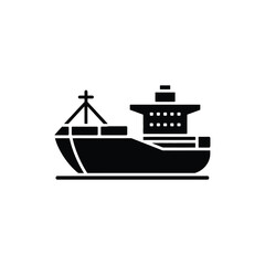 Obraz premium Cargo ship icon