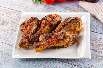 Baked chicken drumsticks with spices