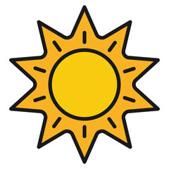Solar Beam Icon For Design Elements