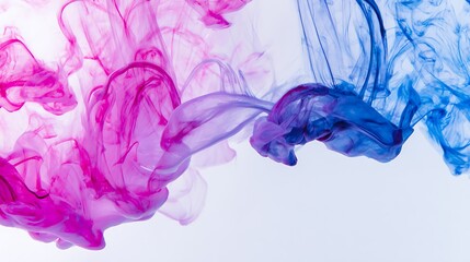 Abstract ink swirling colors
