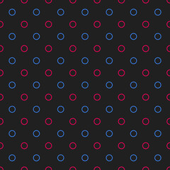Seamless geometric pattern of circles.; Abstract vintage background. Modern elegant texture.