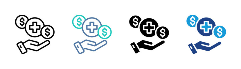 Fototapeta premium Medical Cost Icon