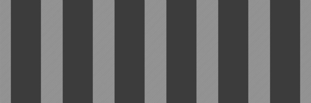 Chic vertical background lines, vintage stripe pattern vector. Fany texture textile fabric seamless in grey and white colors.