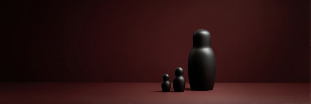 Whimsical wooden matryoshkas whisper secrets of ancestral wisdom, perfect for International Mother Language Day or Intergenerational Solidarity Day