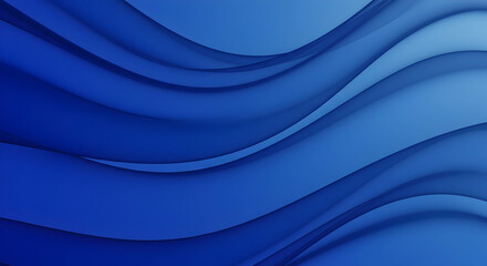 Obraz premium Abstract Blue Wave Background Design Modern Style Elegant Smooth Curves Wallpaper
