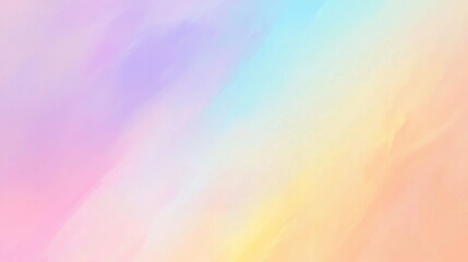 Soft pastel rainbow gradient background, dreamy, smooth, calming, gentle, ethereal, architecture style contemporary, color scheme pastel hues, soft transitions.