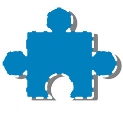 vector illustration of a puzzle