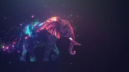 Celestial Elephant T-Shirt Design