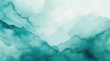Soft teal watercolor gradient background, calming, smooth, gentle, serene, organic, style of motif abstract, architecture style contemporary, color scheme soft teal and white, fluid transitions.
