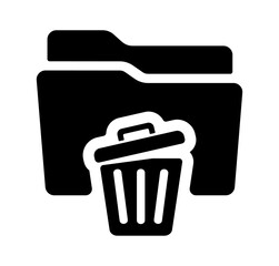 Folder icons such as folder setting, zip and personal folder. vector