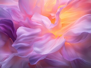 Obraz premium Lively floral explosion in vibrant neon pinks and purples displayed at a garden setting during spring