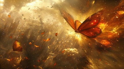 Stellar Butterfly T-Shirt Art