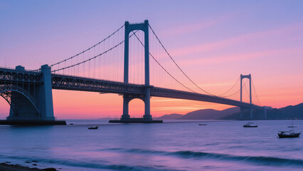 Obraz premium san francisco bay bridge