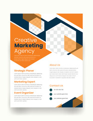 Digital Strategy Agency Flyer, Corporate Marketing Flyer Template, Creative Business Promotion Flyer