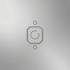 Modern Minimalist Circular Science Logo Design