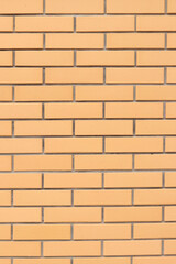 Brick wall texture, background. Orange brick wall background for exterior design. Construction...