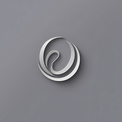 Sleek Minimalist Logo Design Abstract Circular Emblem